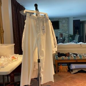 Zara White Women's Trousers